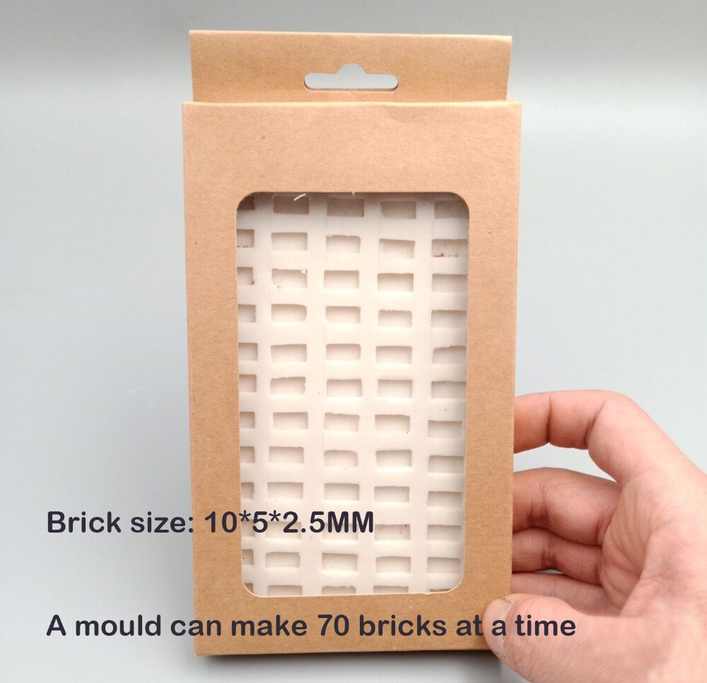 1:35 Brick mold Silica Gel Mould for Simulating Long Brick Situational Sand Table Making DIY Material 1/35 scale toys Scenario