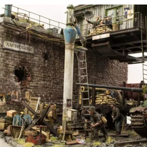 1:35 Brick mold Silica Gel Mould for Simulating Long Brick Situational Sand Table Making DIY Material 1/35 scale toys Scenario