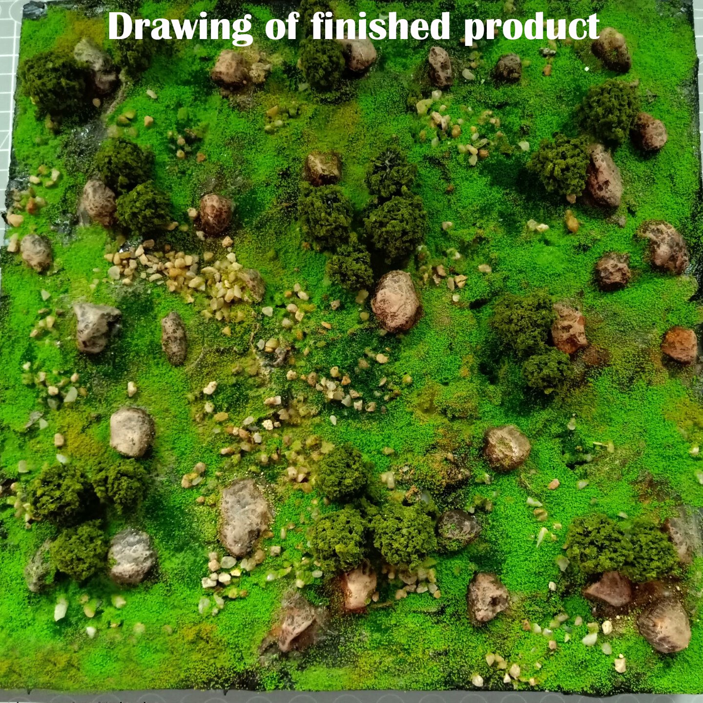 miniature Rock Mould A007 Grassland Rock DIY Tool for Train Model Scenario Sand Table