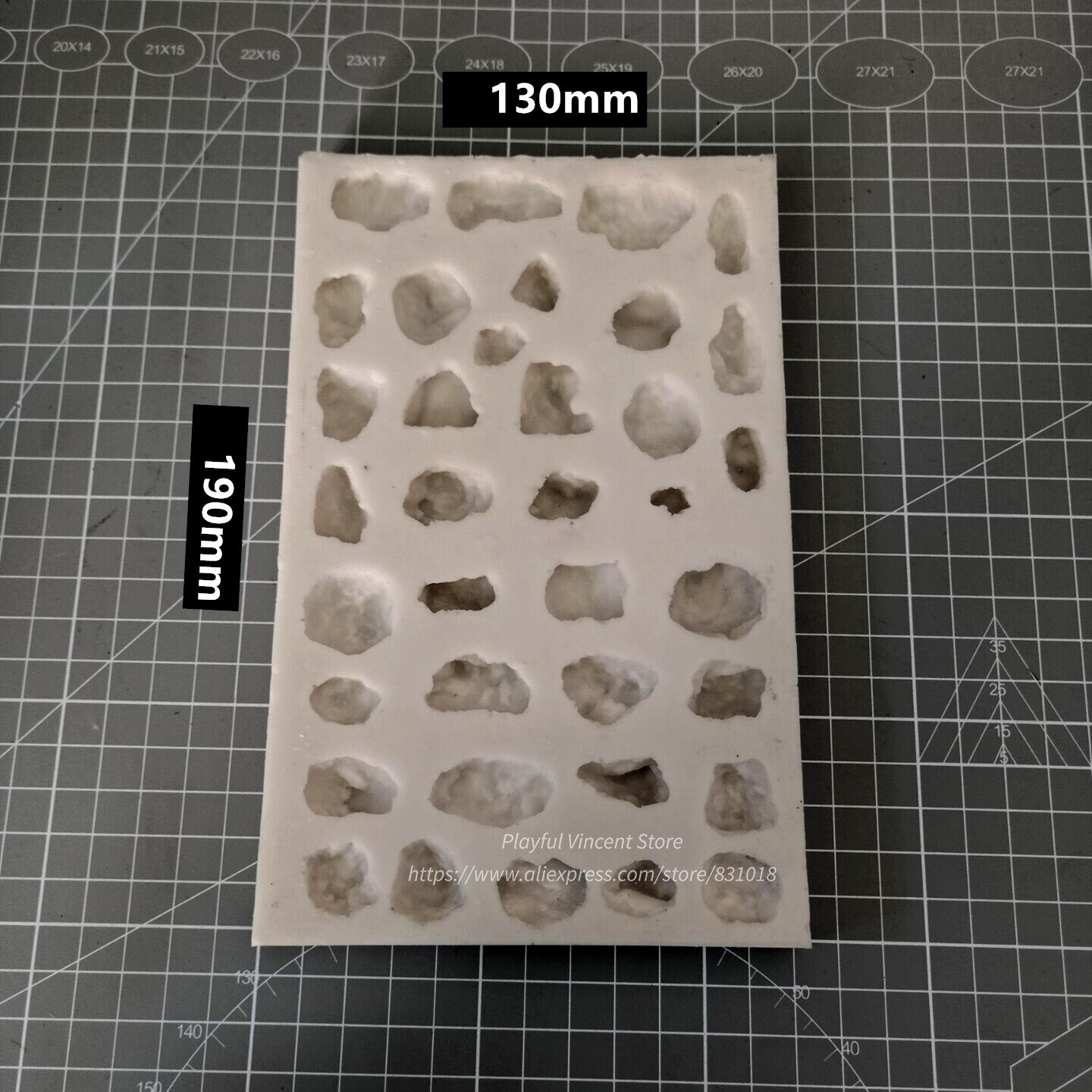 miniature Rock Mould A007 Grassland Rock DIY Tool for Train Model Scenario Sand Table