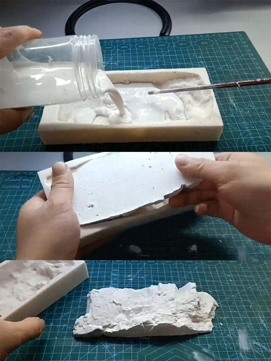 Special Offer miniature Making mould for mountain rock Silica gel A004 DIY tool for scene sand table