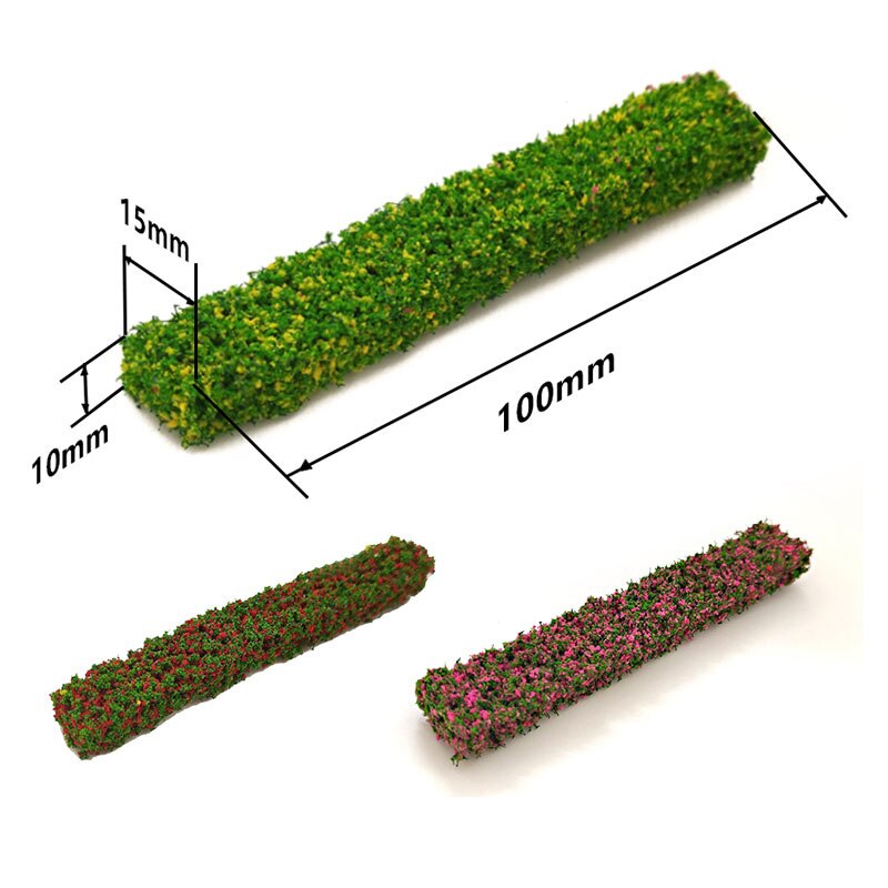 Miniaturization model Simulation green belt model Scene model accessories Hand made DIY materials for train sand table