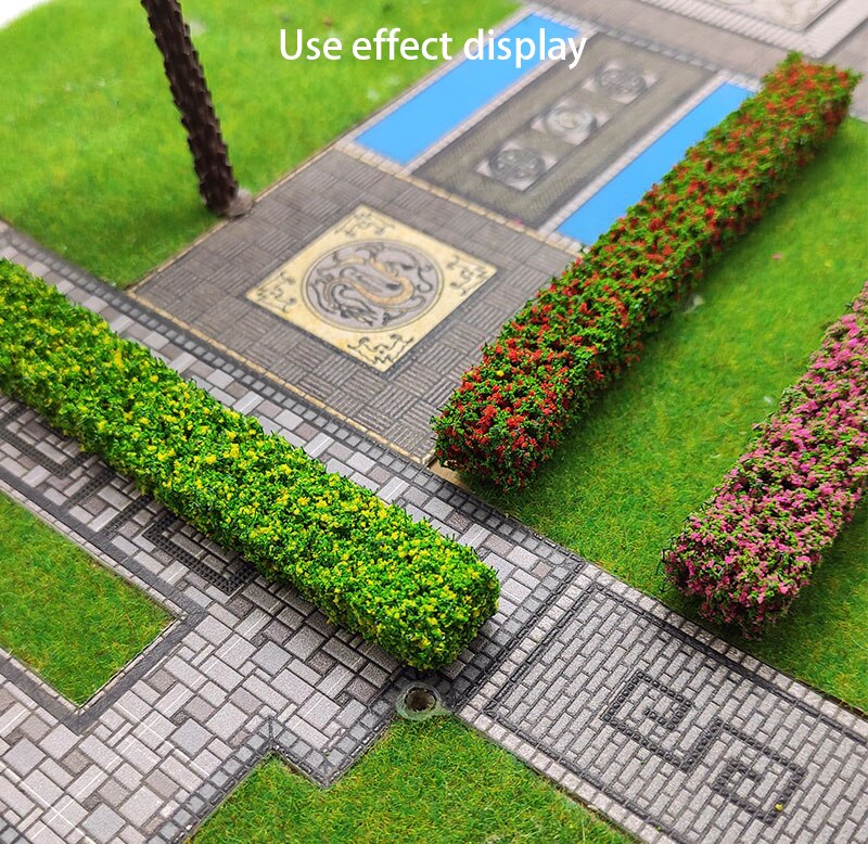 Miniaturization model Simulation green belt model Scene model accessories Hand made DIY materials for train sand table