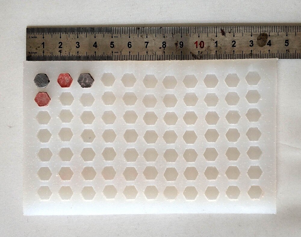 miniature 1:35 Brick mould Simulated hexagonal brick Silicone mold Situational Sand Table Making Diy Material