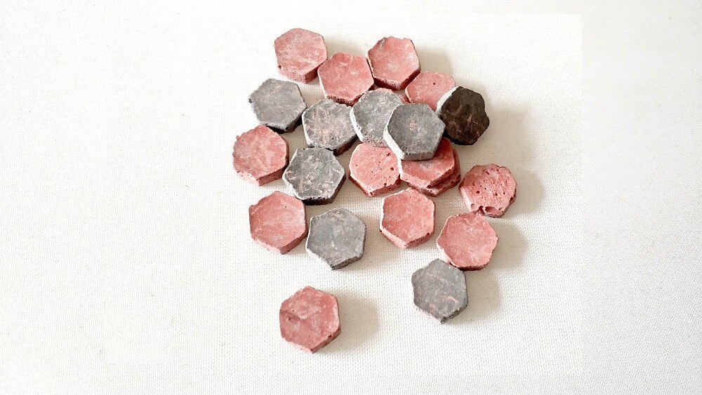 miniature 1:35 Brick mould Simulated hexagonal brick Silicone mold Situational Sand Table Making Diy Material