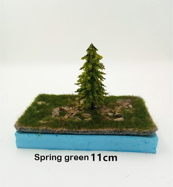 Simulation Model Tree Miniature pine vegetation Train railway Tree Model Military Scene DIY material tree 2pcs scenario model