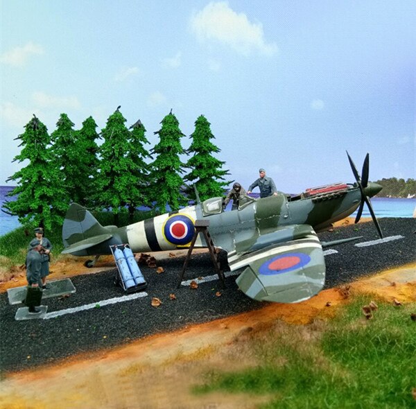 Simulation Model Tree Miniature pine vegetation Train railway Tree Model Military Scene DIY material tree 2pcs scenario model