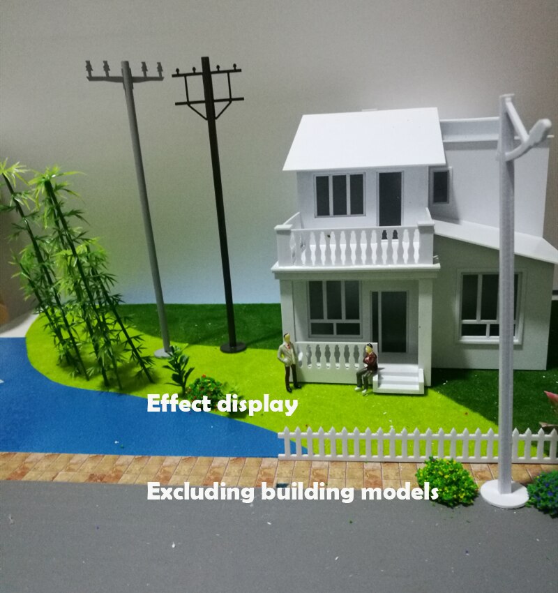 Miniature model Pole model 20cm high Scenario accessories Materials for making train sand table