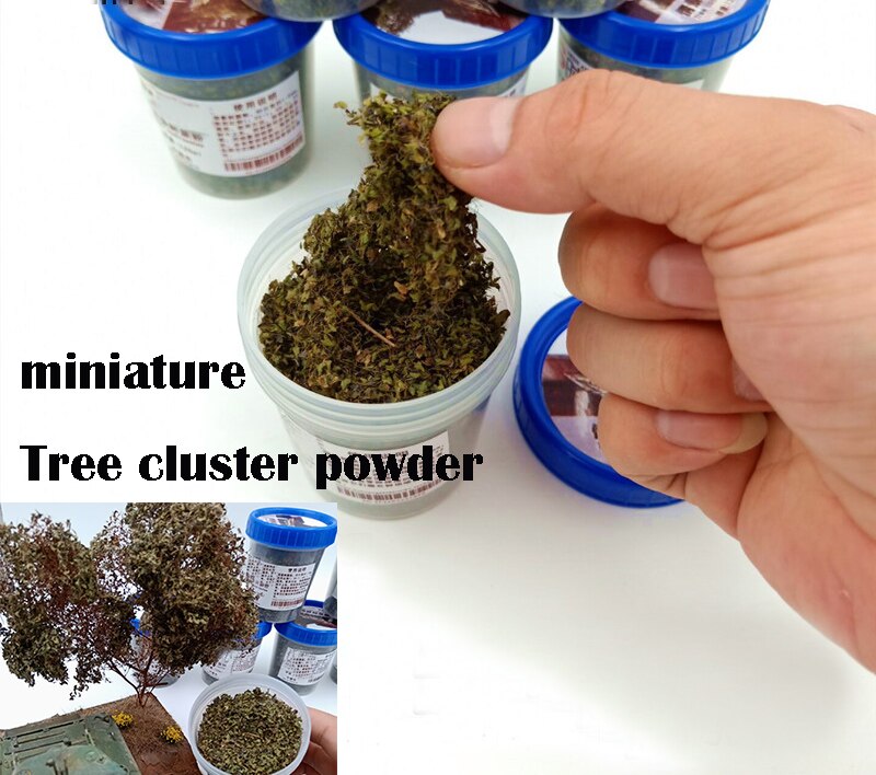 miniature Tree cluster powder Scene Tree Model Making Material DIY Sand Table Material 120ML