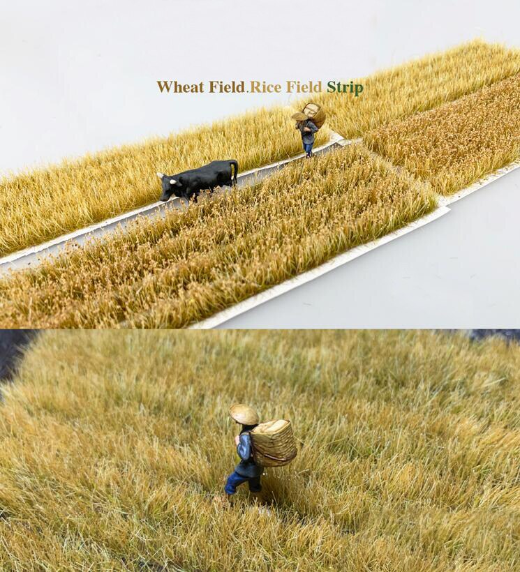 Rice and wheat field scene model 1 / 72 1 / 87 ho train sand table DIY miniature landscape material high quality Rice and wheat field scene model 1 / 72 1 / 87 ho train sand table DIY miniature landscape material high quality