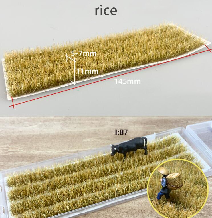 Rice and wheat field scene model 1 / 72 1 / 87 ho train sand table DIY miniature landscape material high quality Rice and wheat field scene model 1 / 72 1 / 87 ho train sand table DIY miniature landscape material high quality