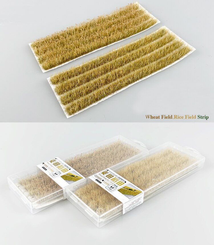 Rice and wheat field scene model 1 / 72 1 / 87 ho train sand table DIY miniature landscape material high quality Rice and wheat field scene model 1 / 72 1 / 87 ho train sand table DIY miniature landscape material high quality