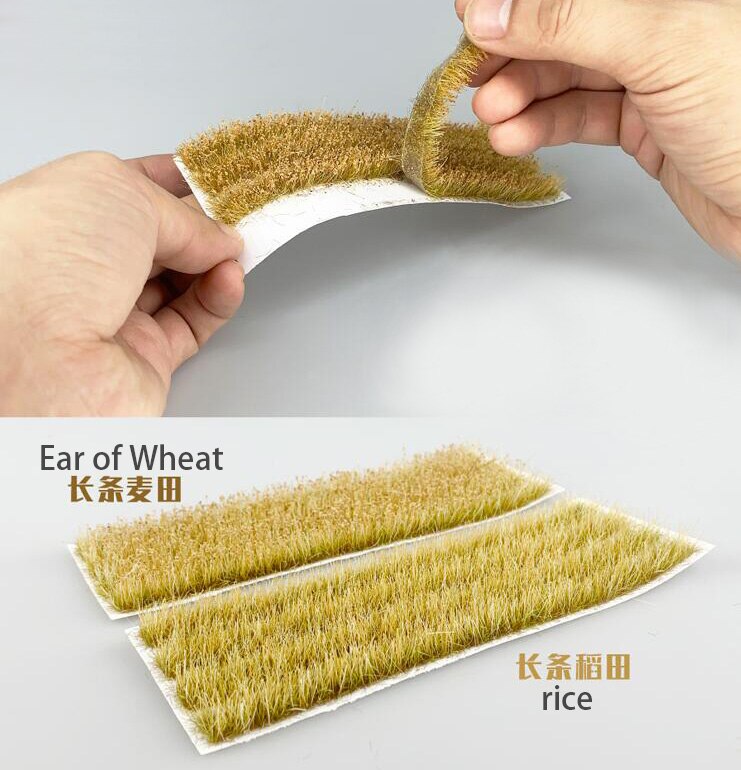 Rice and wheat field scene model 1 / 72 1 / 87 ho train sand table DIY miniature landscape material high quality Rice and wheat field scene model 1 / 72 1 / 87 ho train sand table DIY miniature landscape material high quality