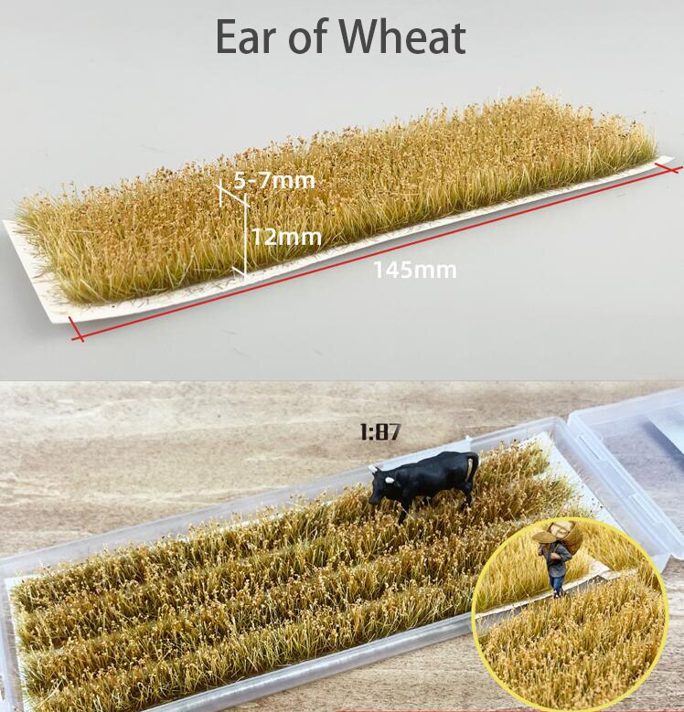Rice and wheat field scene model 1 / 72 1 / 87 ho train sand table DIY miniature landscape material high quality Rice and wheat field scene model 1 / 72 1 / 87 ho train sand table DIY miniature landscape material high quality