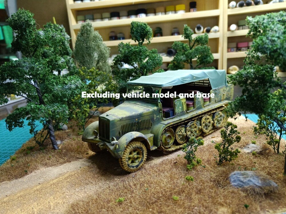 Miniature model simulation 1:24 1:35 1:48 Manual wire tree model Sand table military model vegetation material DIY