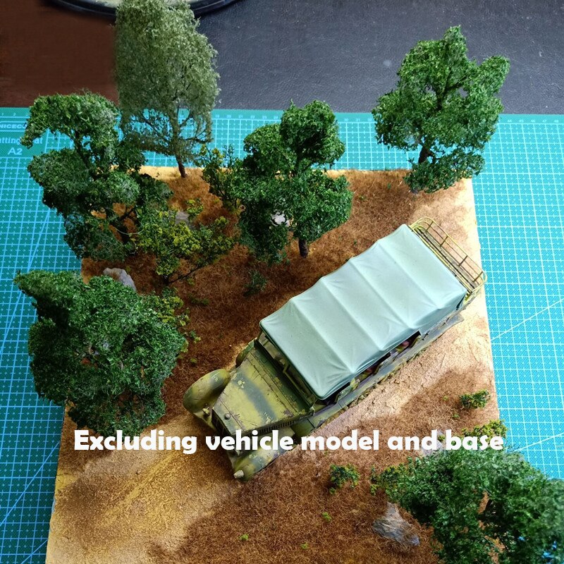 Miniature model simulation 1:24 1:35 1:48 Manual wire tree model Sand table military model vegetation material DIY