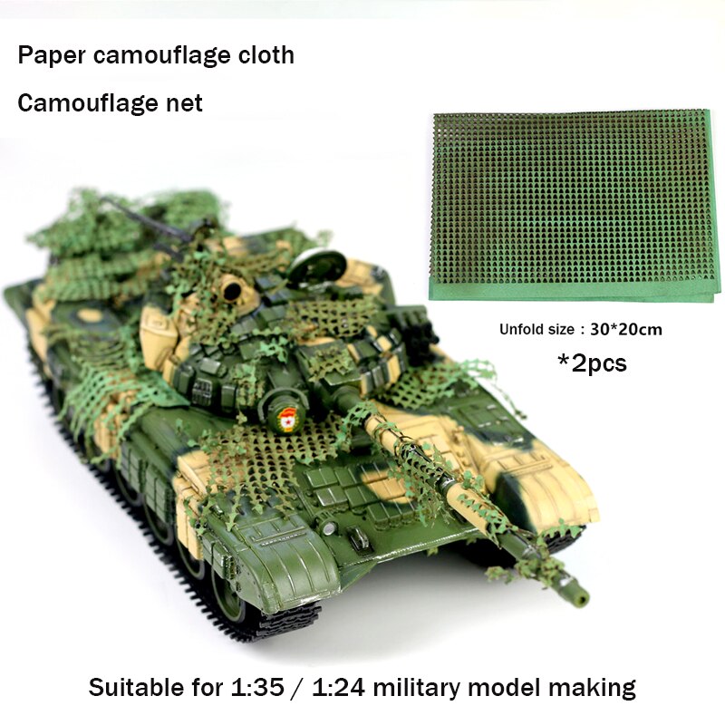 Paper camouflage cloth Camouflage net Suitable for 1:35 / 1:24 military model making DIY material
