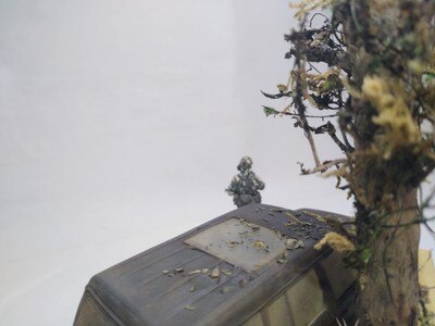 miniature Root vine vegetation Train railway Flower Model of Military Scene DIY material