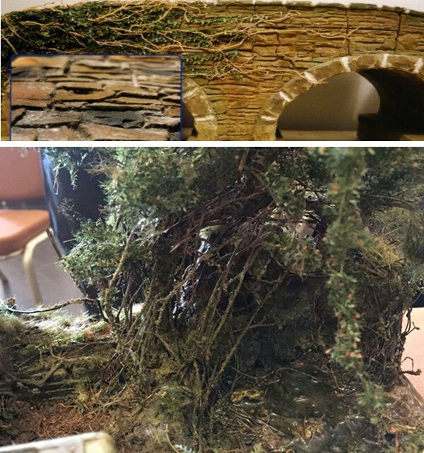 miniature Root vine vegetation Train railway Flower Model of Military Scene DIY material