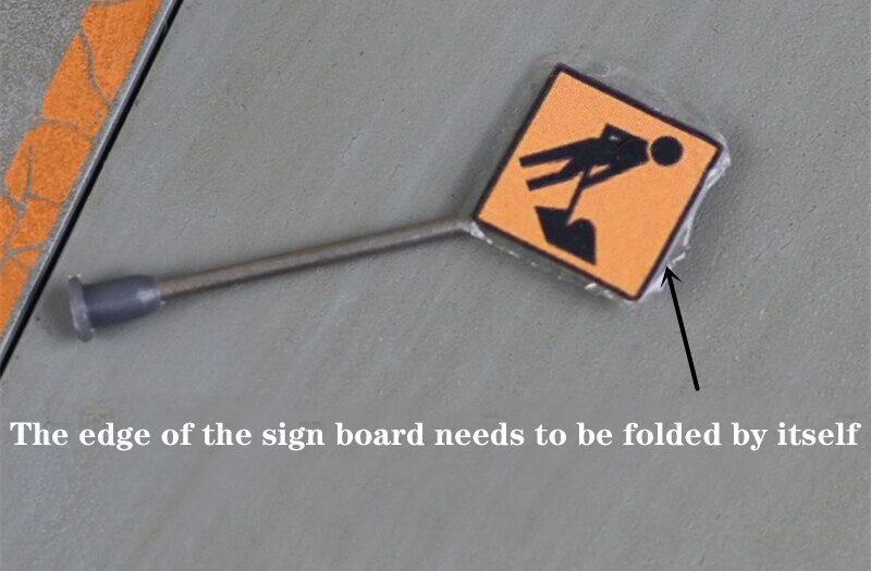 Miniaturization model 1：87 Traffic sign model Ho ratio Building materials for train sand table Hand made DIY materials