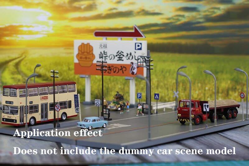 Miniaturization model 1：87 Traffic sign model Ho ratio Building materials for train sand table Hand made DIY materials