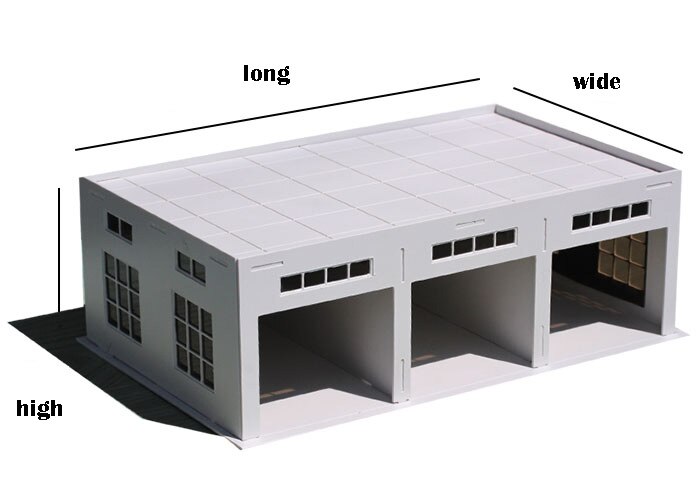 miniature Tank Warehouse Warehouse Workshop Sand table model Pendant Plastic assembly 1:150/100/87/72/64