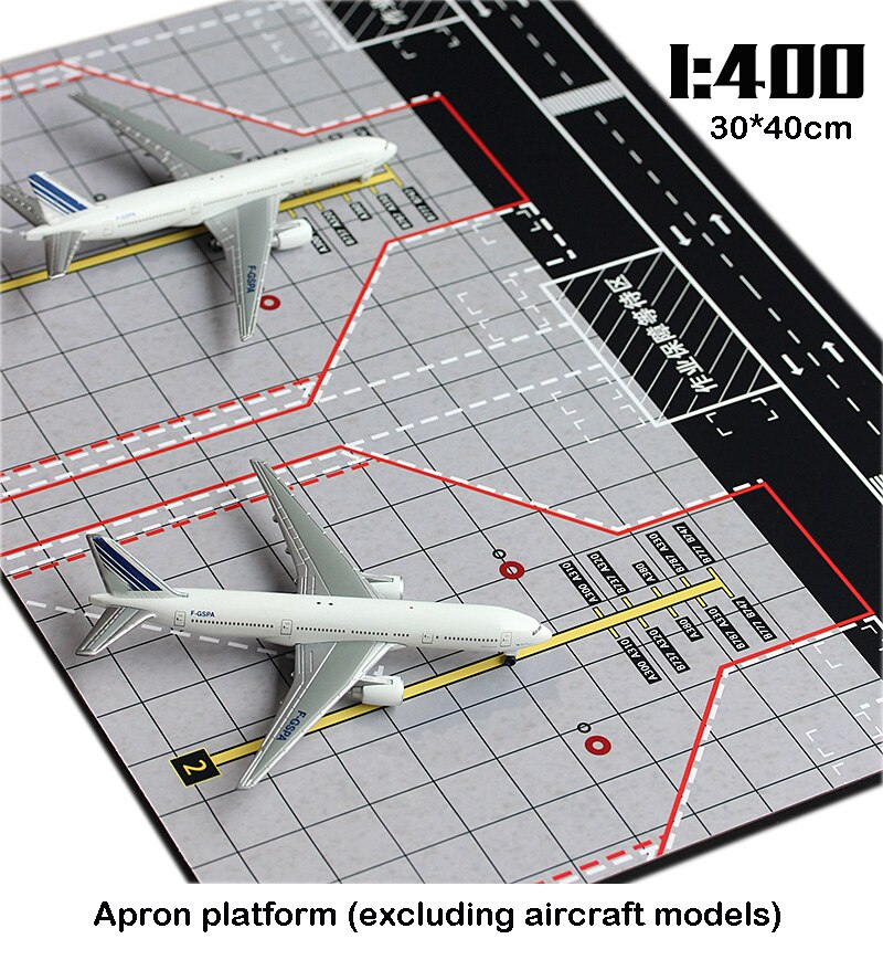 miniature 1:400 Airport Aircraft apron Exhibition Platform Dual seats woodiness 40*30cm miniature 1:400 Airport Aircraft apron Exhibition Platform Dual seats woodiness 40*30cm