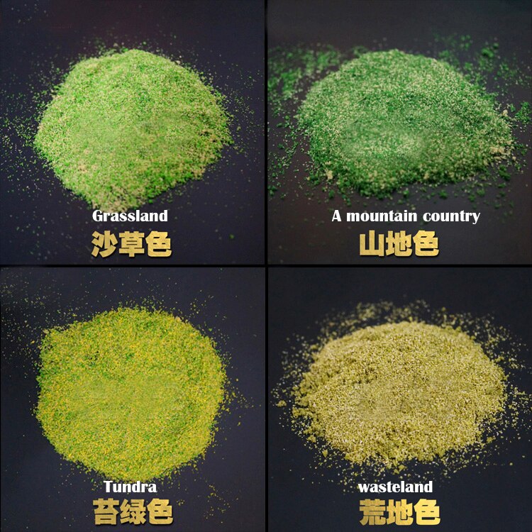 Miniature model Vegetation powder lichen material Mixed colors Sand table materials for DIY model platform scene