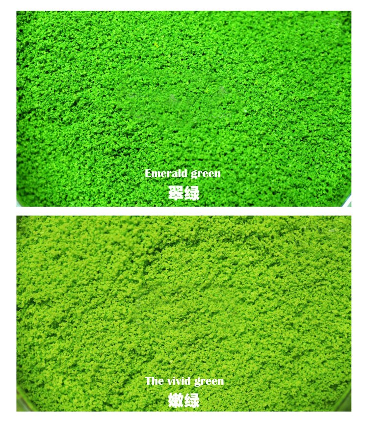 Miniature model Vegetation powder lichen material Mixed colors Sand table materials for DIY model platform scene