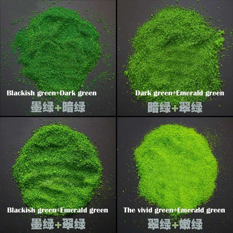 Miniature model Vegetation powder lichen material Mixed colors Sand table materials for DIY model platform scene