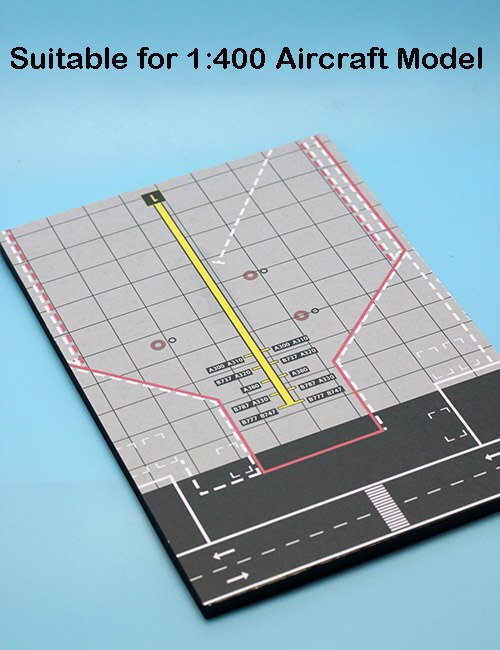 miniature 1:400 Airliner parking space Airstrip Scene background Simulated Airport Model Arrangement 20*30cm