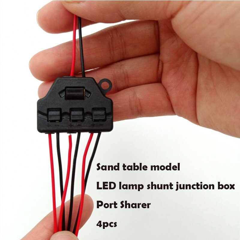 Sand table model LED lamp shunt junction box Port Sharer Parallel device Scene lighting system 4pcs