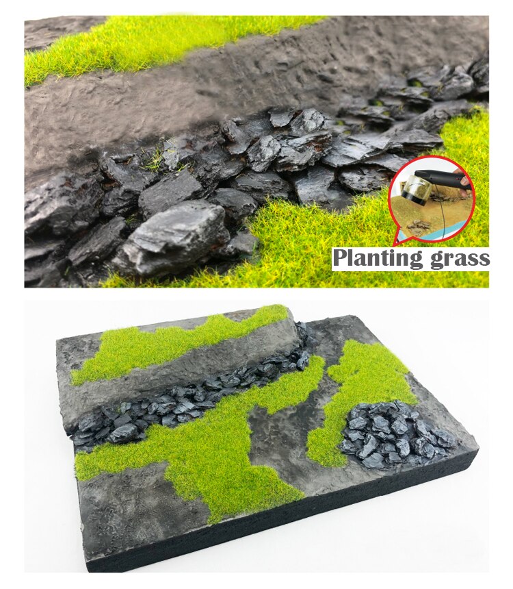 Miniature model Bark stone mountain rock material World War II scenario Sand table materials for DIY model platform scene