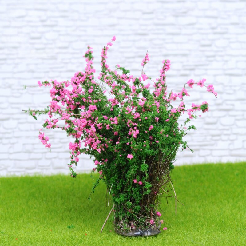 miniature Shrub Flower Cluster Model 4cm high Sand Table Landscape Materials DIY 6pcs/bag