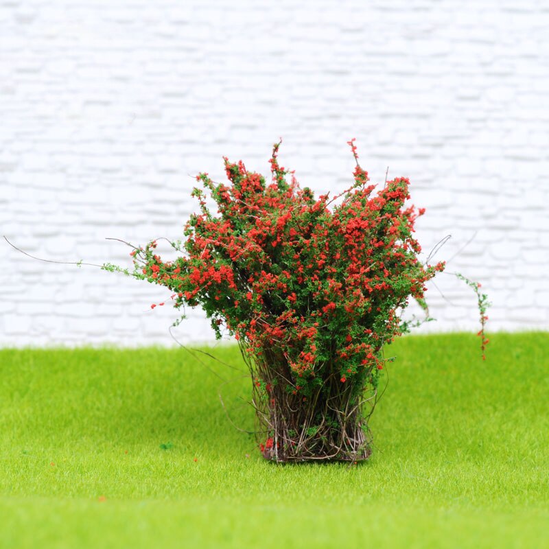 miniature Shrub Flower Cluster Model 4cm high Sand Table Landscape Materials DIY 6pcs/bag