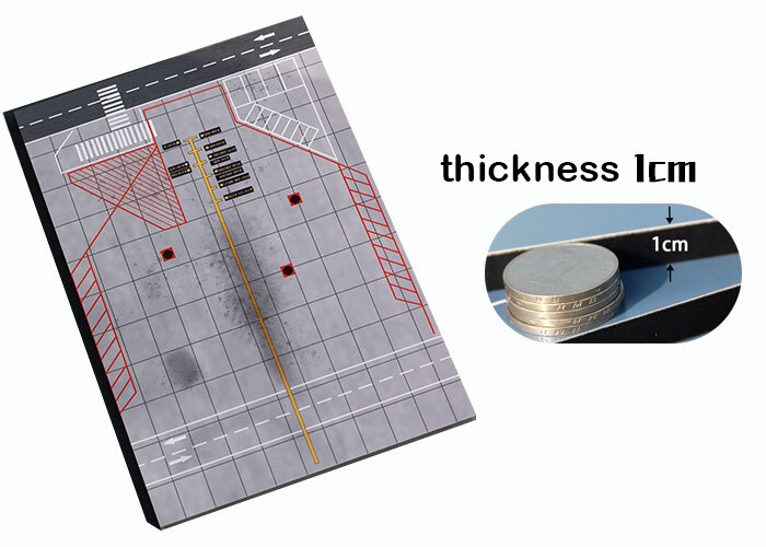 1:400 woodiness parking apron Model 20*30cm Suitable for a variety of aircraft models