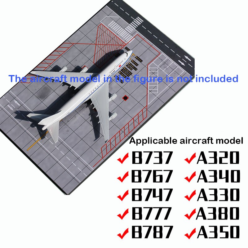 1:400 woodiness parking apron Model 20*30cm Suitable for a variety of aircraft models
