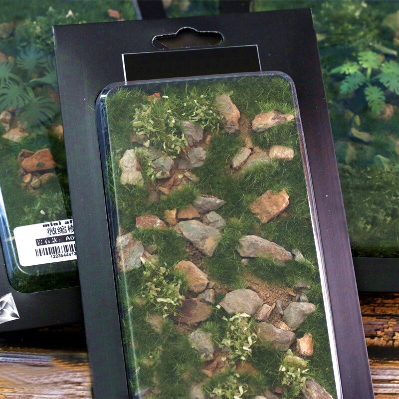 Miniaturization model Rock simulation lawn Scene military sand table platform finished products series