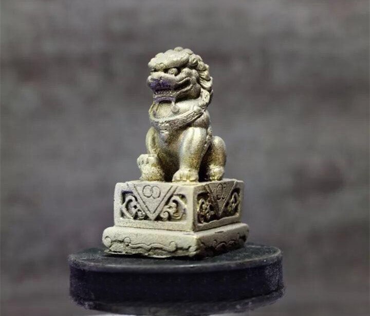 Miniature model Chinese Lion Three dimensional lion Creative Silica Gel Mould Sand Table Scene Material Tool