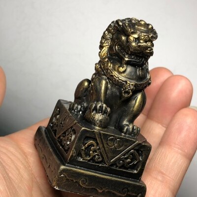 Miniature model Chinese Lion Three dimensional lion Creative Silica Gel Mould Sand Table Scene Material Tool
