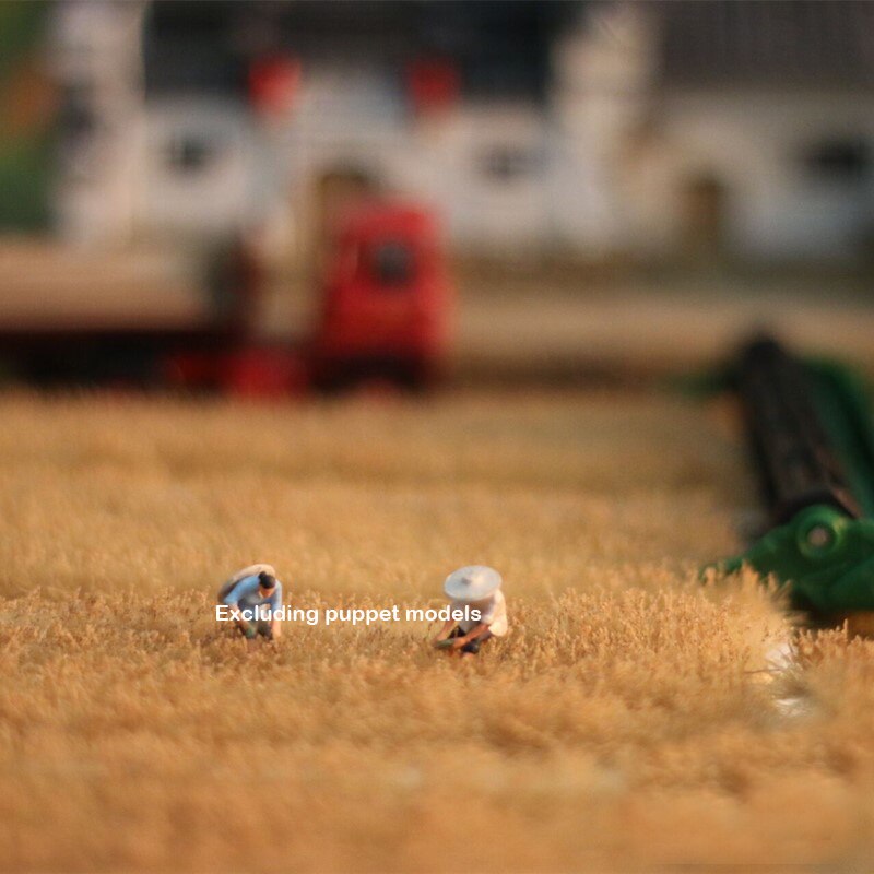 Miniature model Paddy field scene materials Applicable 1:72 1:87 HO ratio Landscape materials of train sand table lifelike