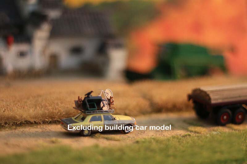Miniature model Paddy field scene materials Applicable 1:72 1:87 HO ratio Landscape materials of train sand table lifelike
