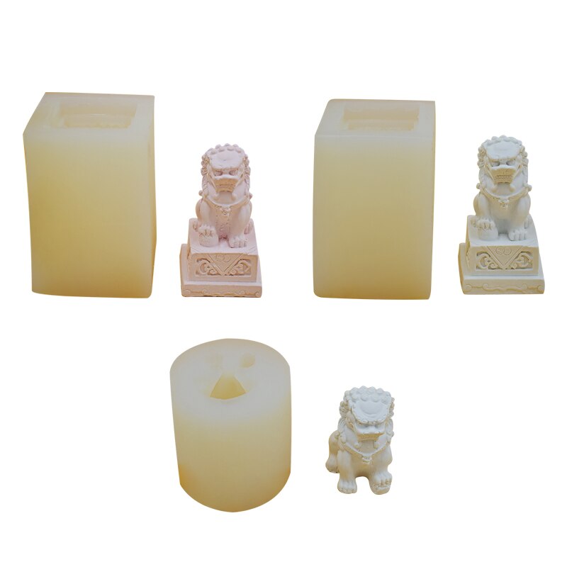Miniature model Chinese Lion Stereoscopic Lion Sculpture Creative Silica Gel Mould Sand Table Scene Material Tool Miniature model Chinese Lion Stereoscopic Lion Sculpture Creative Silica Gel Mould Sand Table Scene Material Tool