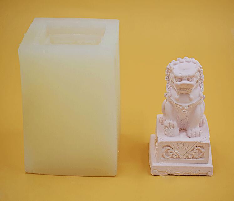 Miniature model Chinese Lion Stereoscopic Lion Sculpture Creative Silica Gel Mould Sand Table Scene Material Tool Miniature model Chinese Lion Stereoscopic Lion Sculpture Creative Silica Gel Mould Sand Table Scene Material Tool
