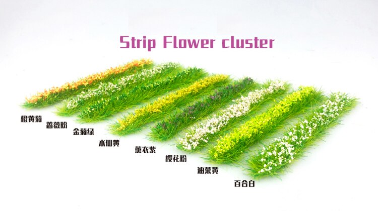 Miniature model Long flower nest DIY material for platform reconstruction of military scene sand table model