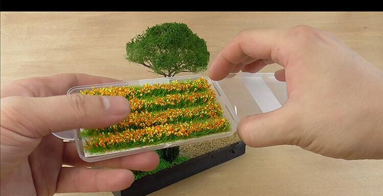 Miniature model Long flower nest DIY material for platform reconstruction of military scene sand table model