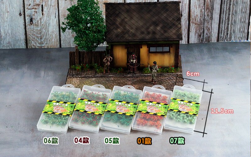 Miniature model Fine scene grass nest weed cluster and wild flower cluster model Scene model material Miniature model Fine scene grass nest weed cluster and wild flower cluster model Scene model material