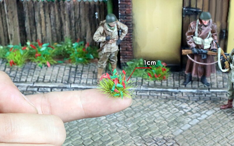Miniature model Fine scene grass nest weed cluster and wild flower cluster model Scene model material Miniature model Fine scene grass nest weed cluster and wild flower cluster model Scene model material