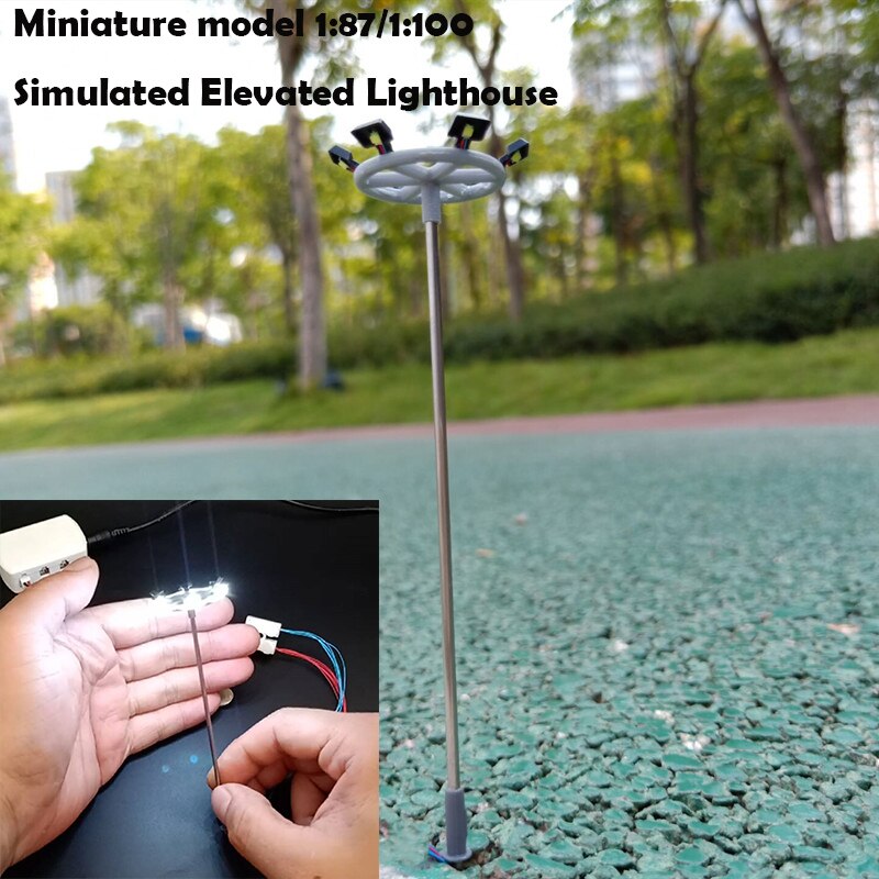 Miniature model 1:87/1:100 Simulated Elevated Lighthouse Construction sand table train rail scene accessories Miniature model 1:87/1:100 Simulated Elevated Lighthouse Construction sand table train rail scene accessories