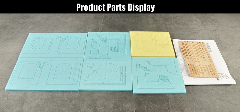 miniature 1/35 Broken Wall Ruins No. 1 CJ0200 Assembly model Material for Modeling Military Scene